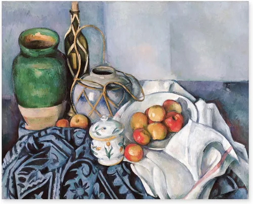 CLOUD NINE PRINTS Impresión de manzanas muertas – Paul Cezanne Fruit Art, decoración vintage de campo francés, sin marco