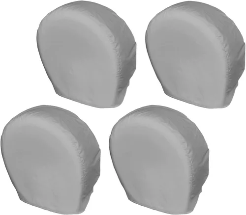 Vista 13 de Explore Land Paquete de 4 fundas para neumáticos, protectores de ruedas resistentes para camiones, SUV, remolques, cámper, caravanas, universales