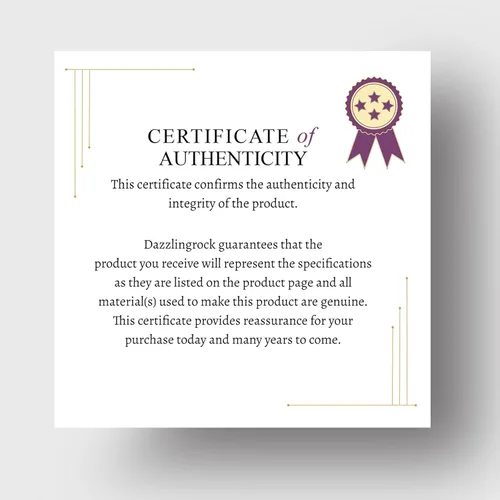 Vista 5 de Dazzlingrock Collection Anillo de compromiso redondo de oro macizo de 10 quilates y baguette de 5.80 quilates con zafiro azul y circonita cúbica