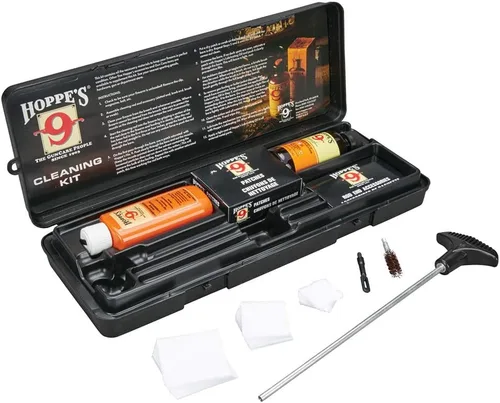 Hoppe's No Kit de limpieza con varilla de aluminio. Calibre 38/0.357, con pistola de 0.35 pulgadas