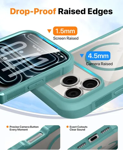 Vista 75 de DIACLARA - Funda transparente compatible con iPhone XR 6.1 pulgadas 2018