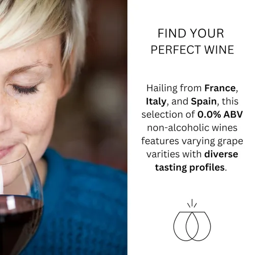 Vista 8 de Muestreador rojo sin alcohol - Cinco (5) botellas de 25.4 fl oz cada una - Con Elivo Cardio Red, Lussory Organic Merlot, Etoile Cab, Lussory