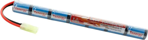 Tenergy Airsoft - Batería de 8.4 V 1600 mAh NiMH Stick de alto rendimiento con conector Mini Tamiya, batería de repuesto para rifle de Airsoft,