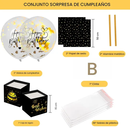 Vista 7 de UQM Caja de dinero de cumpleaños mejorada para regalo en efectivo, divertido juego de globos de dinero de cumpleaños sorpresa, regalos de cumpleaños