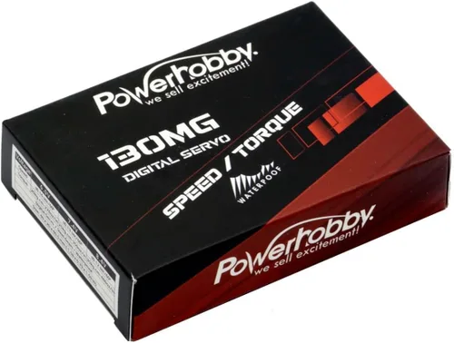 Vista 5 de Powerhobby 130MG 1/10 66.1 lbs de alta velocidad de par de metal Gear impermeable HV Servo