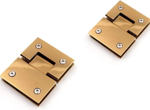 Vista 9 de Bisagras de puerta de vidrio JU+ plateadas, accesorios para ducha, bisagra de puerta de vidrio de 90 grados, para 0.315-0.472 in
