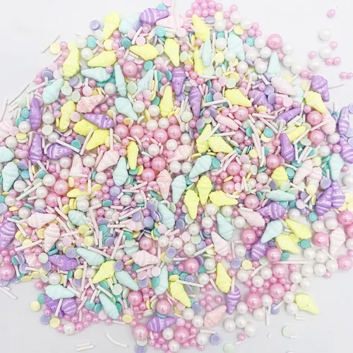 Vista 2 de Chispas comestibles rosas de verano, chispas para helado, chispas de dulce para hornear, decoraciones comestibles para pasteles, adornos