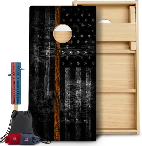 Vista 55 de BackYardGamesUSA Juego de tablas de Cornhole Pro Fabricado en Estados Unidos Abedul báltico 3/4 Sin rebote Patas triples gruesas Dos 2