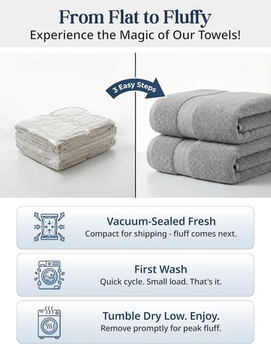 Vista 3 de LANE LINEN - Juego de toallas de baño de 16 piezas, color gris espacial, 100% algodón, altamente absorbente, 4 para manos y 8 paños