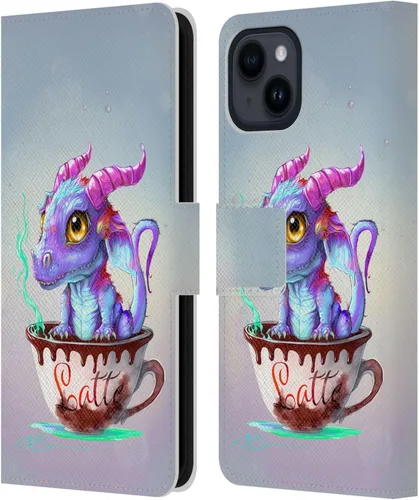 Vista 84 de Head Case Designs Officially Licensed Ruth Thompson Boba Tea Cup O Dragons Leather Wallet Case Compatible with Apple iPhone 7 Plus / 8 Plus