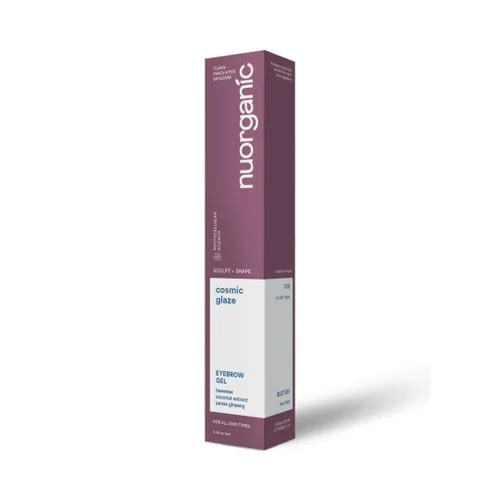Nuorganic Gel para Cejas Transparente - 6ml Gel Natural para Cejas Transparente, para el Crecimiento de las Cejas | Gel para Cejas Vegano y Libre de