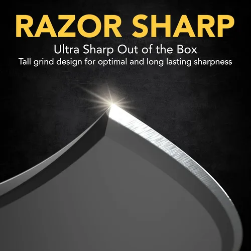 Vista 3 de LEXIVON V-ONE - Hacha de supervivencia de 9.5" Mango de agarre ergonómico de bi-material, hacha ligera de tang completo Hoja de acabado