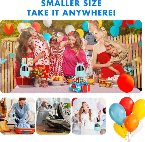 Vista 5 de Balloon Pump Electric, SPLAKS Balloons Inflator Air Pump Portable Balloon Blower for Garland Arch, Party Decoration