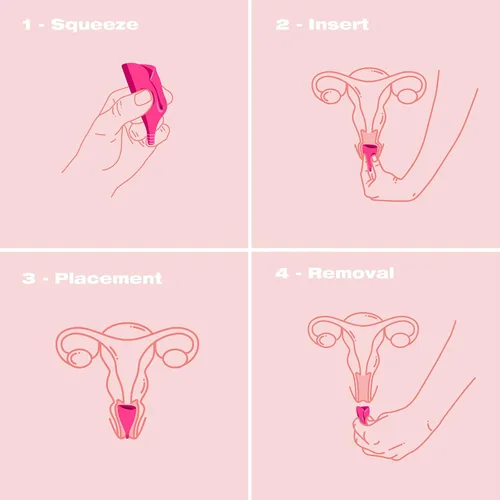 Vista 6 de Copa menstrual Lily Cup de Intimina, talla A, Rosado, 1, 1