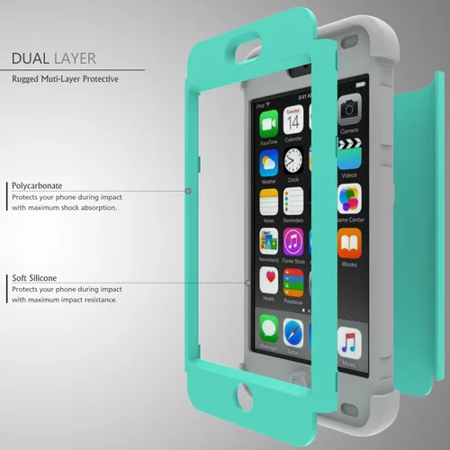 Vista 3 de Funda iPod Touch 5, iPod Touch 6, funda resistente a impacto fuertes SLMY (TM), funda protectora para iPod Apple Touch 5ta y 6ta