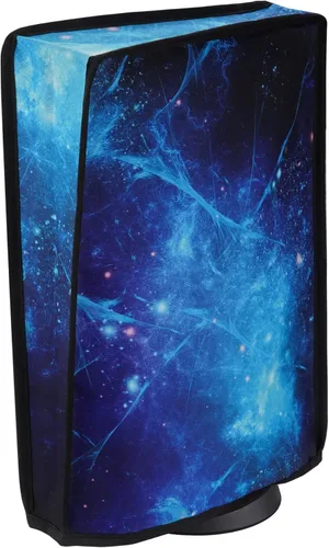 Vista 9 de PlayVital Dust Cover for ps5, Anti Scratch Waterproof Cover Sleeve for ps5 Console Digital Edition & Disc Edition