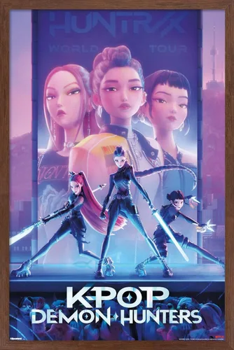 Vista 15 de Netflix KPop Demon Hunters (2025) - Póster de pared de una hoja, 34 pulgadas de largo x 22.4 pulgadas de ancho, versión sin marco