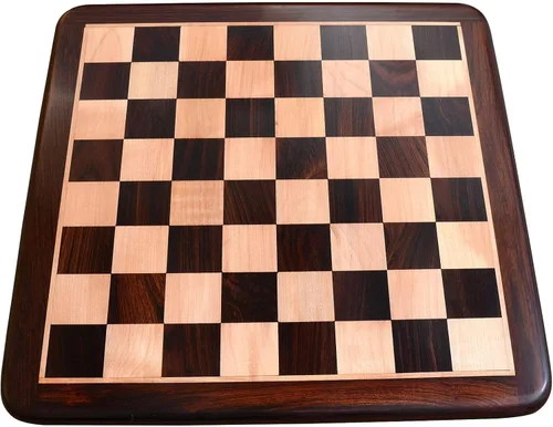 Vista 8 de CHESSBAZAAR Juego de mesa de ajedrez de 21", tablero de ajedrez de madera solo en palisandro indio - cuadrado de 2.165 in
