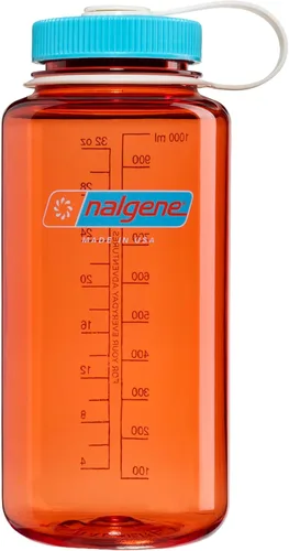 Vista 62 de Nalgene Sustain - Botella de agua de Tritan sin bisfenol A hecha con un 50 % de material derivado de restos de plástico, 32 fl oz, boca ancha