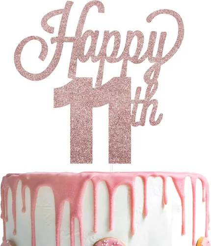 Vista 35 de LINGTEER - Decoración para pastel con texto "Happy Birthday 100", color negro