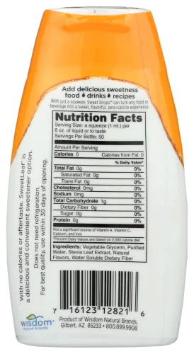 Vista 3 de SweetLeaf - Sweet Drops Natural Stevia Edulcorante Caramelo - 1.7 fl. oz.