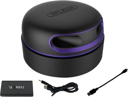 RPLIDAR A3M1 Kit de sensor de rango láser 2D de 360 grados, velocidad de escaneo de 15 Hz y módulo de escáner ladar de 82.0 ft de distancia para