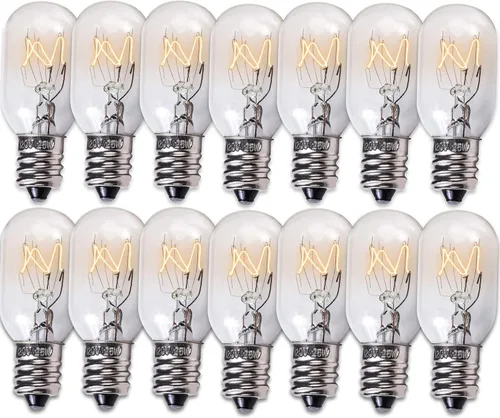 Vista 10 de BlueStars Bombilla para Lámpara de Sal E12 T20 120V 15W, 2700K Blanco Cálido, Base de Candelabro E12 para Lámparas de Roca de Sal del Himalaya