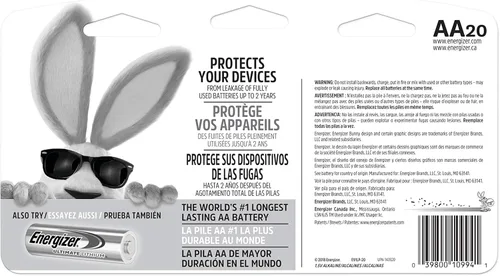 Vista 11 de Batería AA Energizer Max E91LP 20 – Alcalino