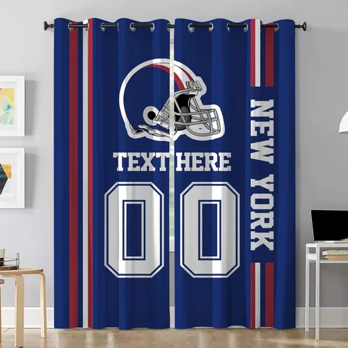 Vista 37 de Cortinas opacas personalizadas Arizona Juego de 2 paneles de cortinas opacas con aislamiento térmico para oscurecer la habitación, añade nombre
