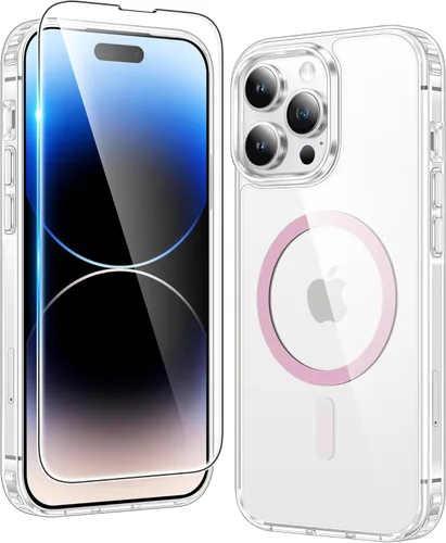 Vista 323 de FNTCASE para iPhone Air Case Clear: Fundas magnéticas para teléfono con protector de pantalla a prueba de caídas, compatibles con Magsafe, delgadas