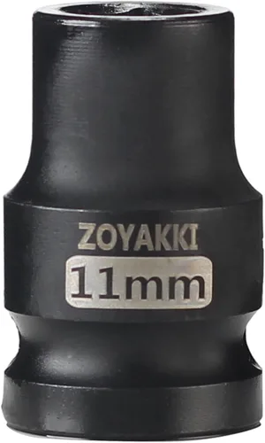 Vista 45 de Juego de llaves de impacto de 6 puntas de 1/2 pulgada - 1-1/2" (SAE), CR-MO, llave de eje de 1/2 pulgada de 6 puntas para fácil remoción de tuercas