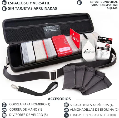 Vista 2 de Quiver Time Funda Negra para Cartas de Quiver - Estuche para Baraja de TCG, Bolsa para Cartas de Juego
