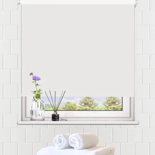 SEEYE Persianas enrollables opacas para ventana, cortina de oscurecimiento de habitación, tela impermeable, protección UV para el hogar, cocina,