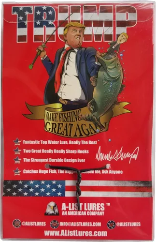 Vista 5 de Señuelo de pesca de Trump coleccionable de superficie - Atrapa peces enormes