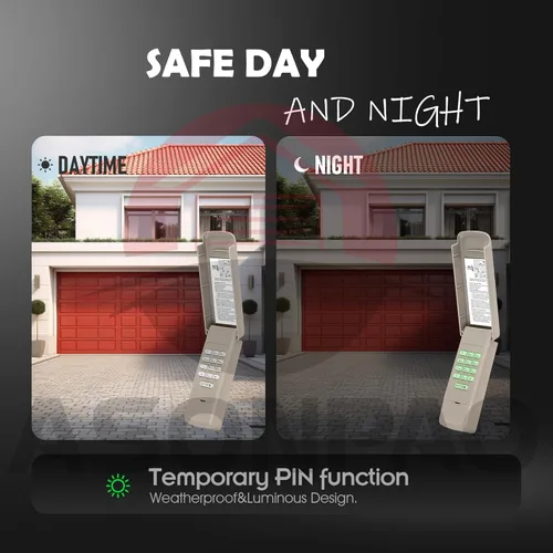 Vista 6 de Chamberlain - Teclado para abrir puertas de garaje 940EV-P2 940EV 940ESTD 940CD 940CB Universal