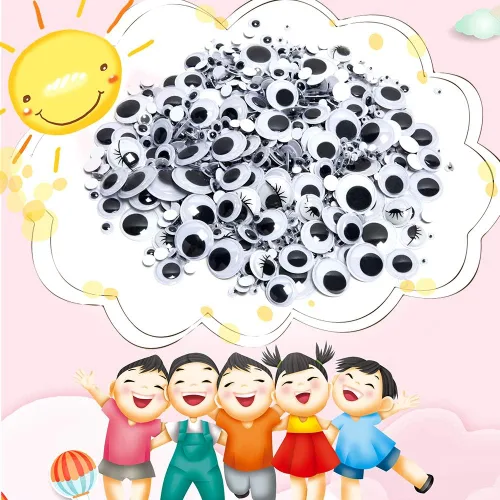 Vista 7 de 1210 piezas Googly Wiggle Eyes autoadhesivas, para manualidades, varios tamaños de 0.157 in a 0.984 in para bricolaje ZZYI