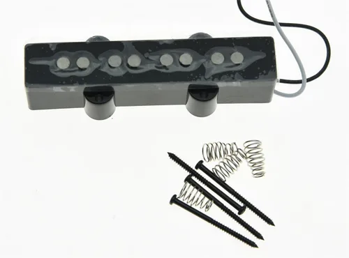 Vista 6 de KAISH Alnico V Black 4 String J Bass Style Pickups Set 60s Pastillas de sonido vintage para Jazz J Bass