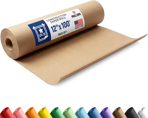 Vista 33 de Rollo de papel de construcción negro de 12 x 1200 pulgadas (100 pies), rollo de papel kraft de construcción fabricado en Estados Unidos
