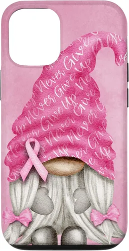 Vista 28 de Pink Cancer Support with Gnome for Breast Cancer Awareness Case for iPhone 17