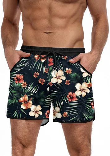 Vista 18 de COOFANDY Bañadores para Hombre de Secado Rápido Traje de Baño de Bloques de Color Shorts de Playa Traje de Baño con Forro de Malla