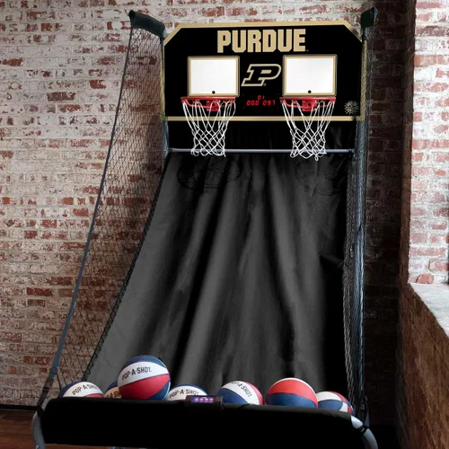 Vista 3 de Pop-A-Shot - Home Dual Shot with NCAA Graphics l Sensor Scoring l 16 Game Modes l 7 Balls l Foldable Storage l for All NCAA Fans