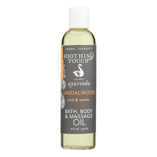 Soothing Touch W67366S Aceite de baño y cuerpo de sándalo, 8 onzas