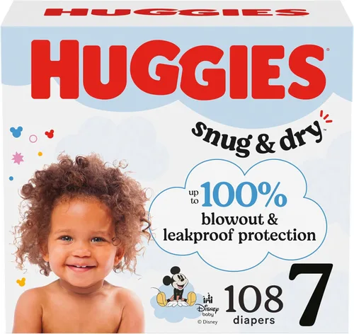 Vista 17 de Huggies Pañales de tamaño 4, pañales para bebé Snug & Dry, talla 4 (22-37 libras), 30 unidades, el embalaje puede variar
