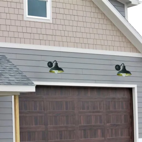 Vista 5 de JCHAL Lámpara de pared frontal de cuello de cisne, aplique de pared rústico de granja, luz de granero para montaje en pared exterior e interior, 8