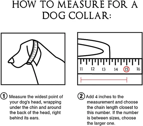 Vista 7 de Collar de cadena para perro, color negro, acero inoxidable pulido, eslabones cubanos fuertes, resistentes, a prueba de mordidas, collar de cadena