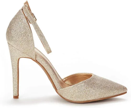 Vista 3 de DREAM PAIRS - Zapatos puntiagudos de tacón con tiras para mujer