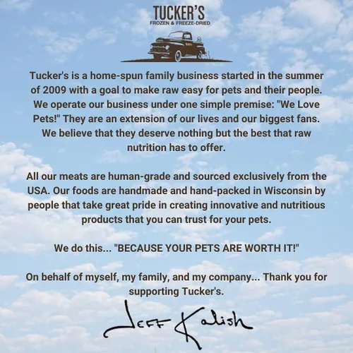 Vista 6 de Tucker's Raw Frozen Alimento crudo liofilizado para perros, fórmula de césped y surf, 14 onzas