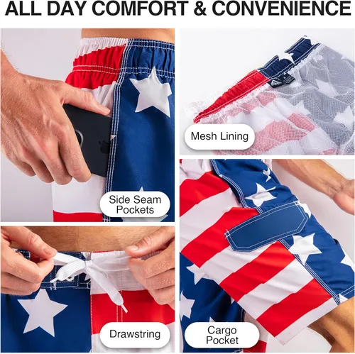 Vista 3 de Kanu Surf - Traje de baño Barracuda para hombre (tallas regulares y grandes)