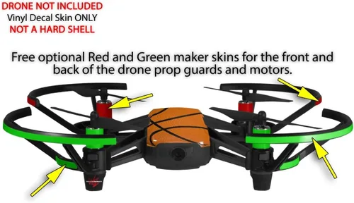 Vista 3 de Skin Wrap 2 Pack para DJI Ryze Tello Drone baloncesto Drone No Incluidas