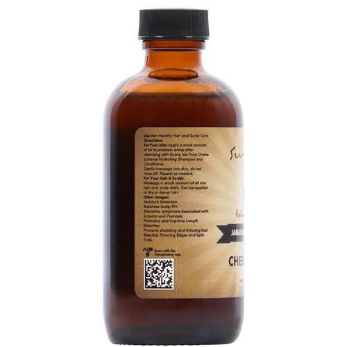 Vista 9 de Sunny Isle Aceite de ricino negro jamaicano con polvo Chebe - Para el crecimiento y la humedad del cabello - 4 oz